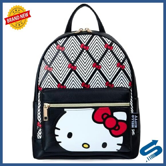 Faux Leather Mini Backpack Daypack with Anti-Theft Compartment main image 2